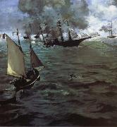 Alabama and Kearsarge Edouard Manet